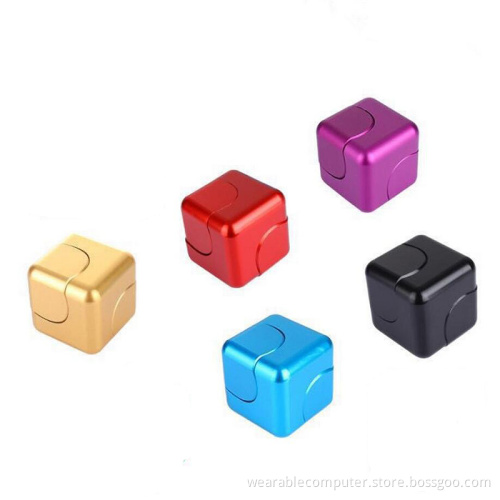 High quality magic cube stress release fidget toy hand spinner metal fidget finger gyro spinner bearing